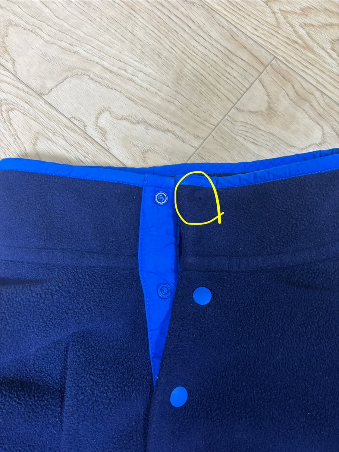 파타고니아 신칠라 스냅티 레드/블루 L 카일리 제너 상품이미지4