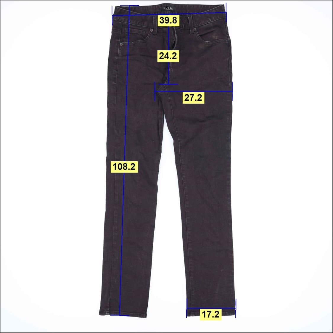 72(29) 게스 여성 흑청 데님팬츠 0421H1 상품이미지8