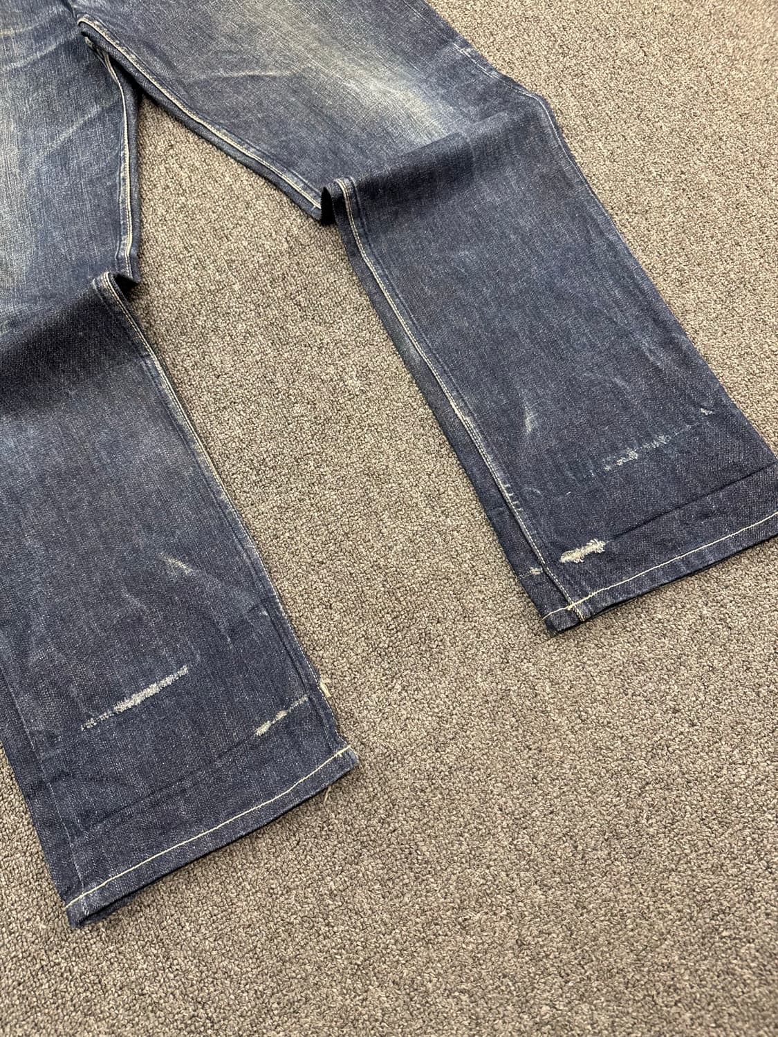 32)90’s 스투시-DM 빈티지 버튼플라이 데님 팬츠 상품이미지3