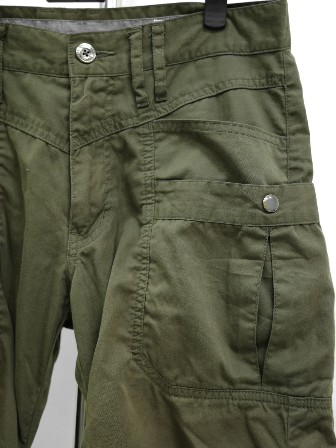 빈티지 카키 카고 카프리팬츠 상품이미지6