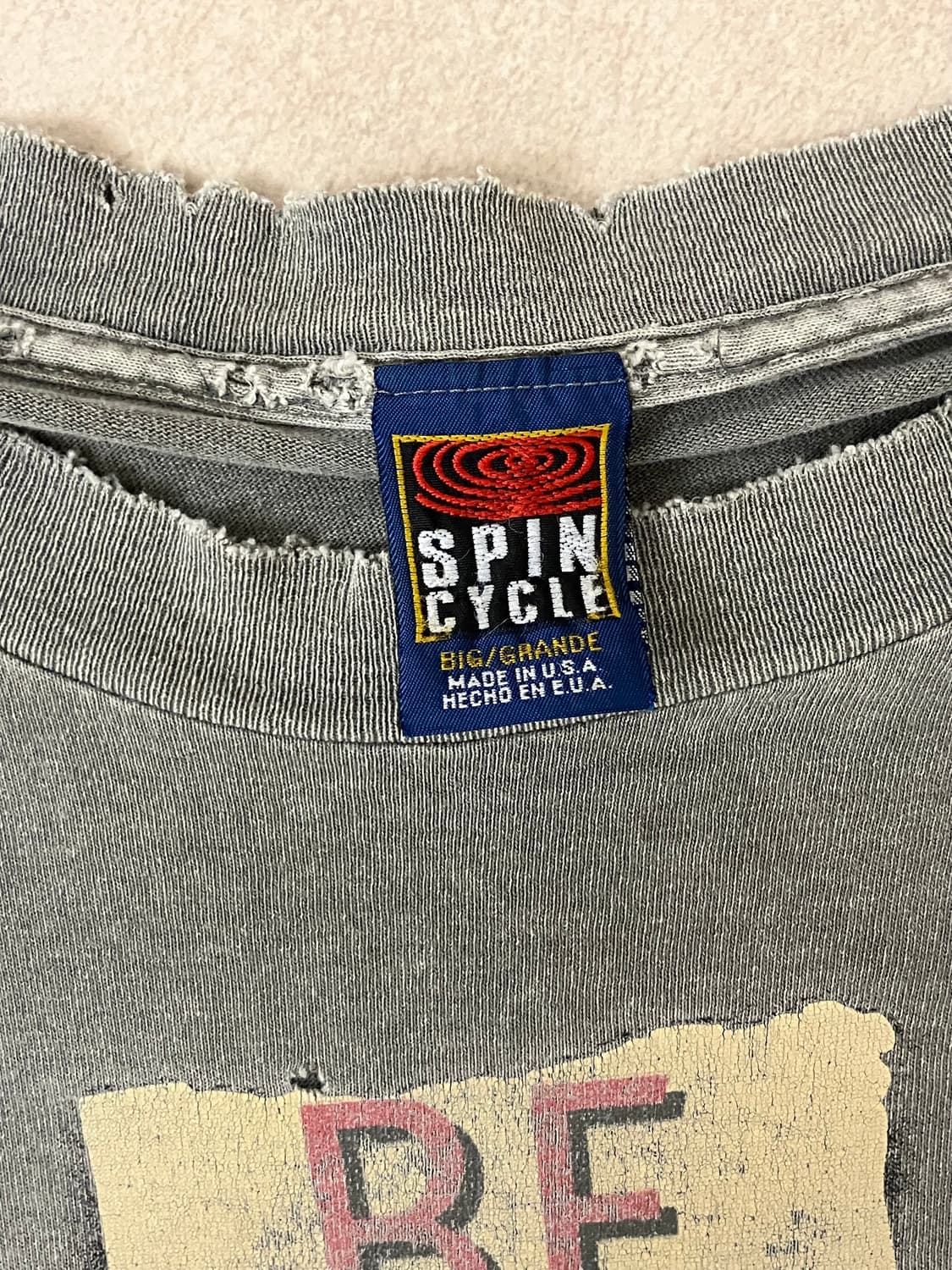 90s Distressed trashed USA tee 상품이미지8