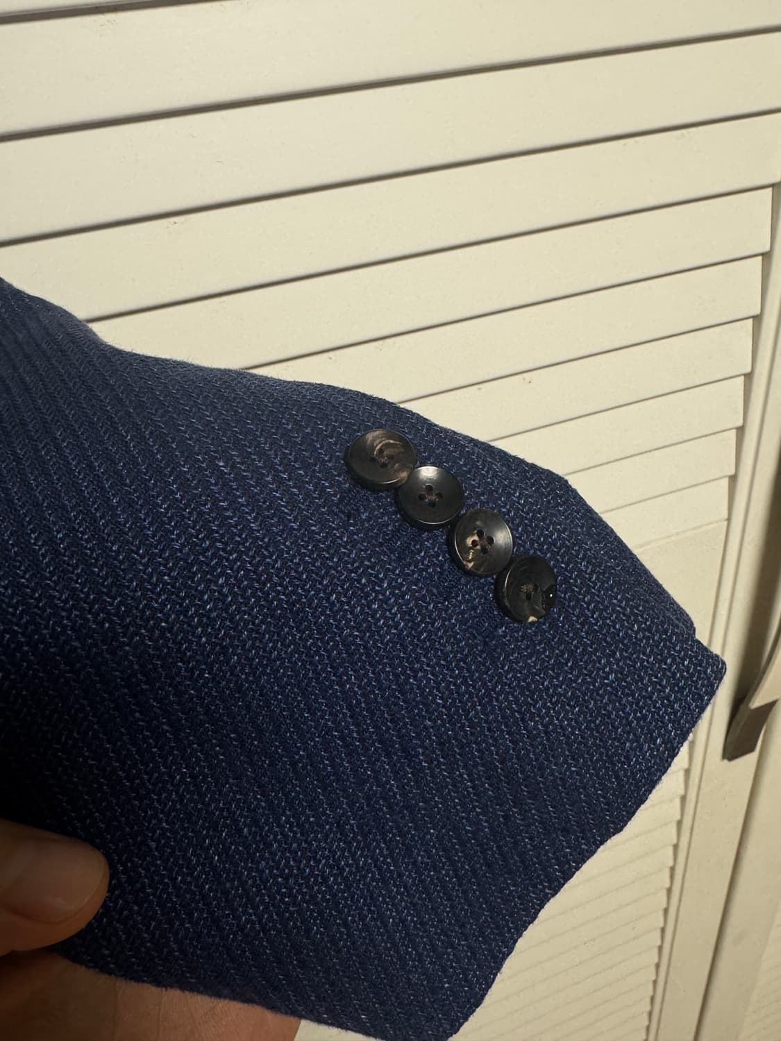 라르디니 린넨 네이비 자켓 블레이저 3 roll 2 50사이즈 상품이미지3