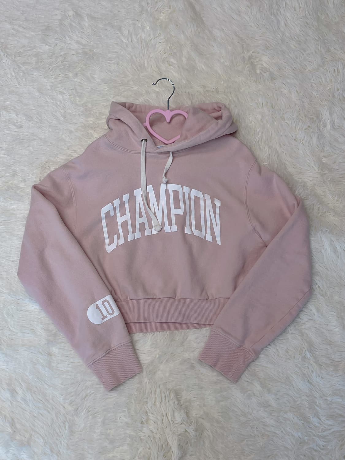 챔피온 크롭 후드티 상품이미지1