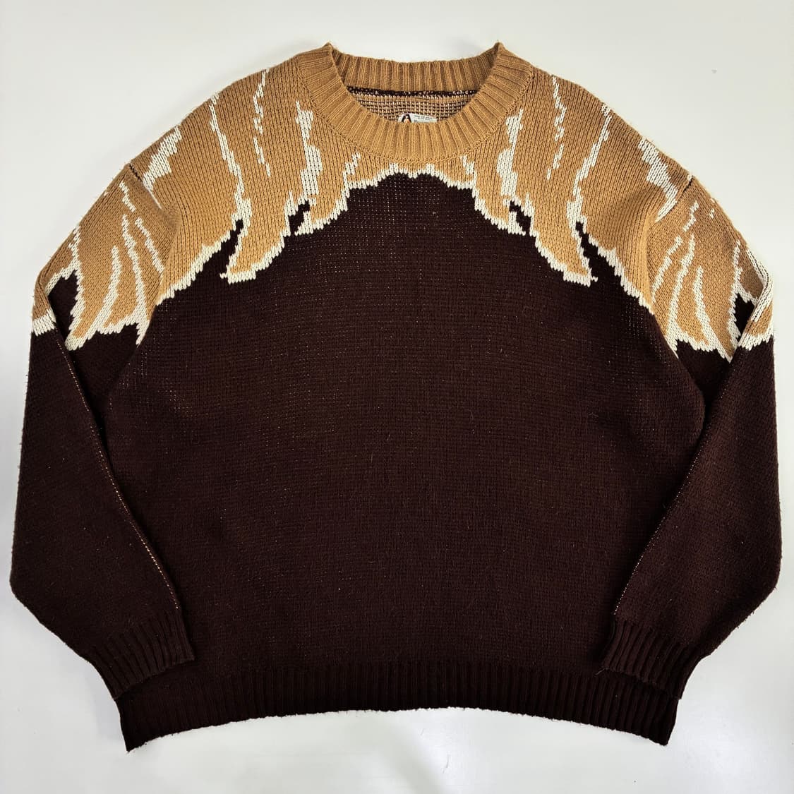 Penney's 브라운 앙고라 패턴 니트 상품이미지1