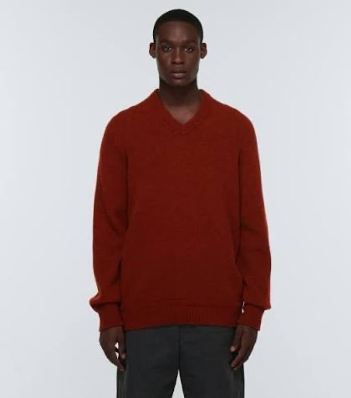 르메르 브이넥 스웨터 레드 XL 상품이미지2