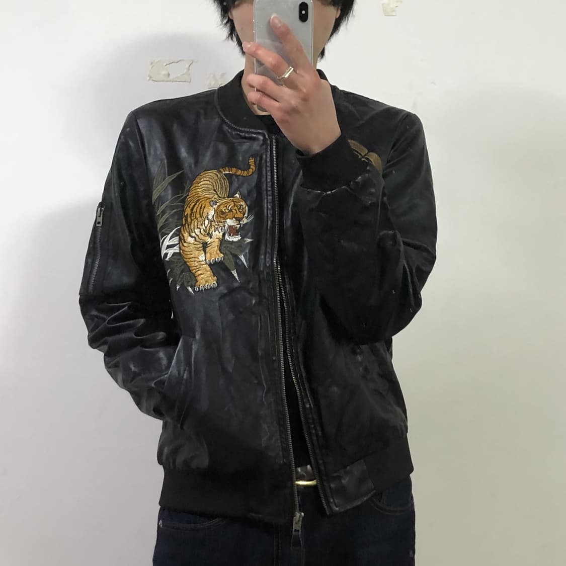 타이거자수 봄버자켓 상품이미지3