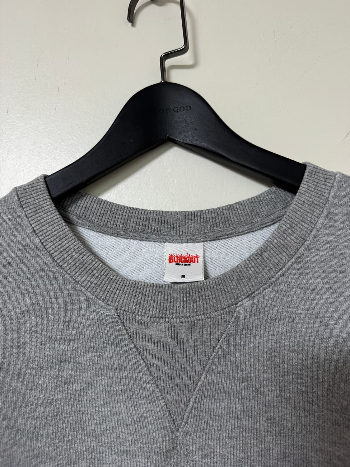 [M] 블랙아웃 스웻 맨투맨 그레이 상품이미지2