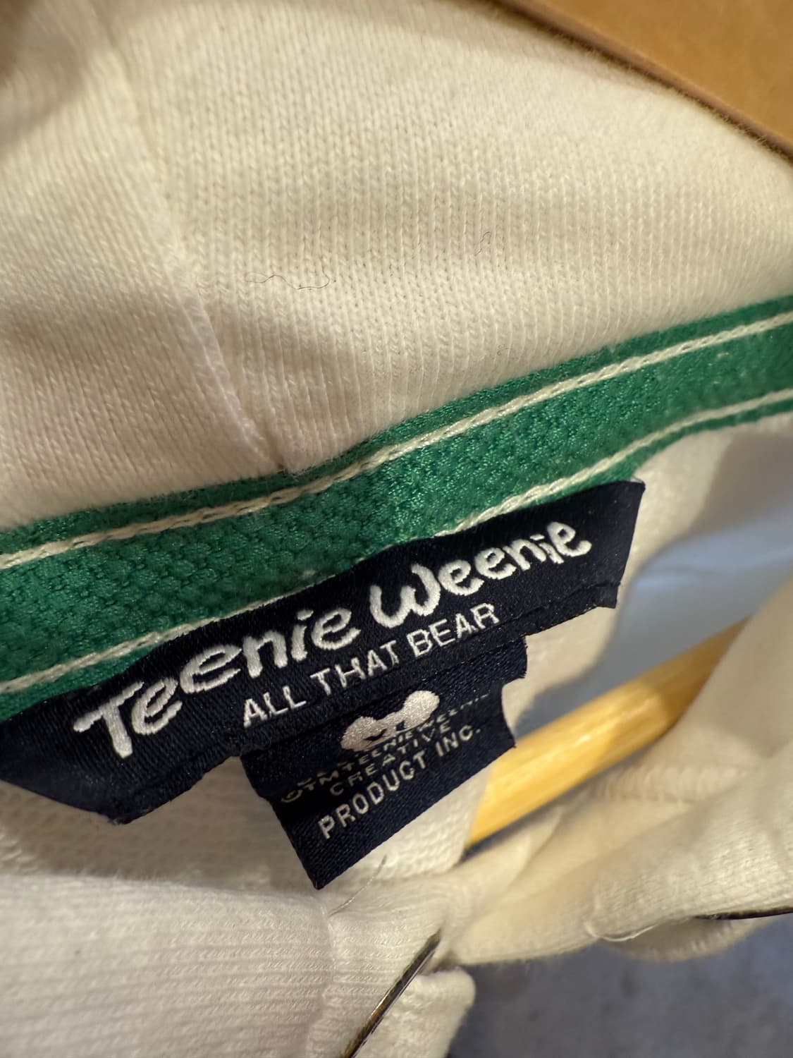 티니위니 베어 화이트 후드티 상품이미지2