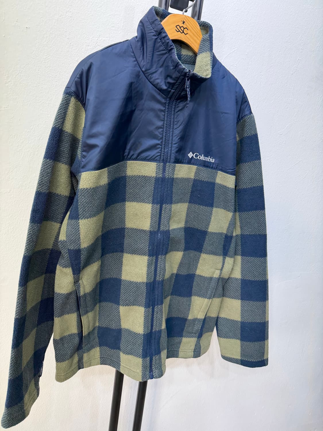 정품) 콜롬비아 체크 플리스 후리스자켓 XL 상품이미지2