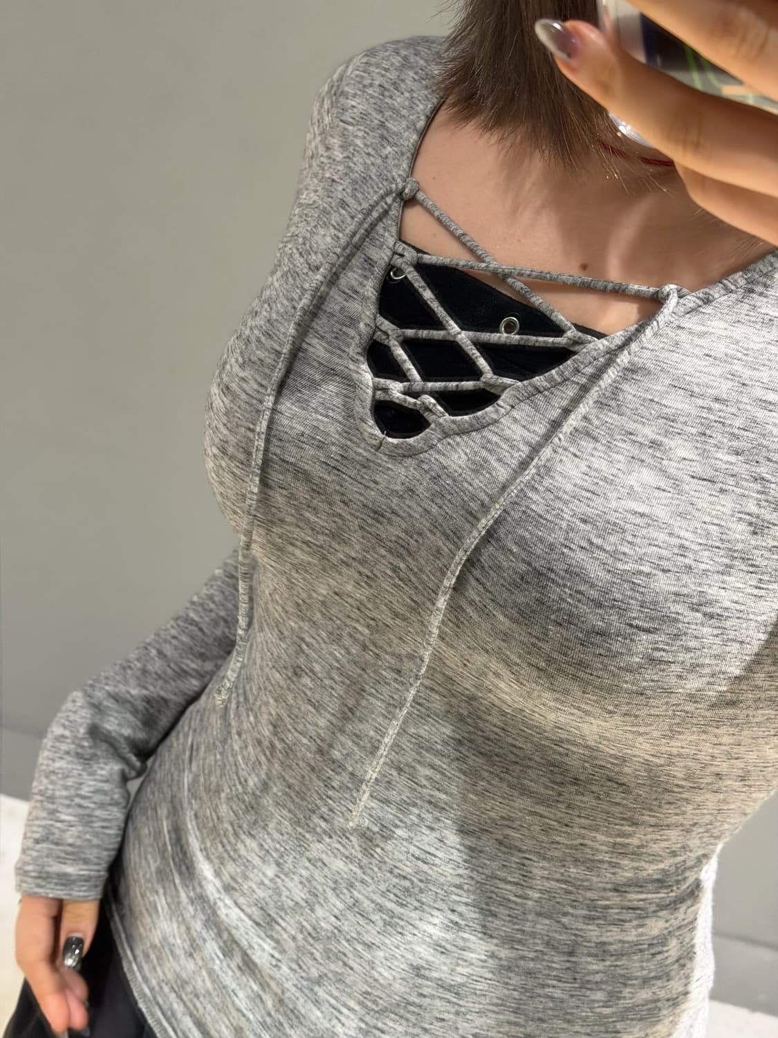 Hollister eyelet detail long sleeve 상품이미지5