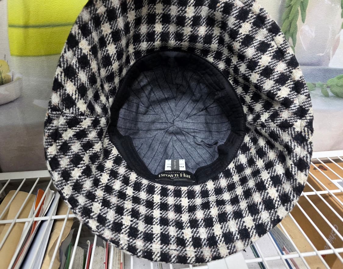 브라운햇 여성겨울모자 체크모자 세인트햇 버킷햇 클로슈햇 KG42 상품이미지4