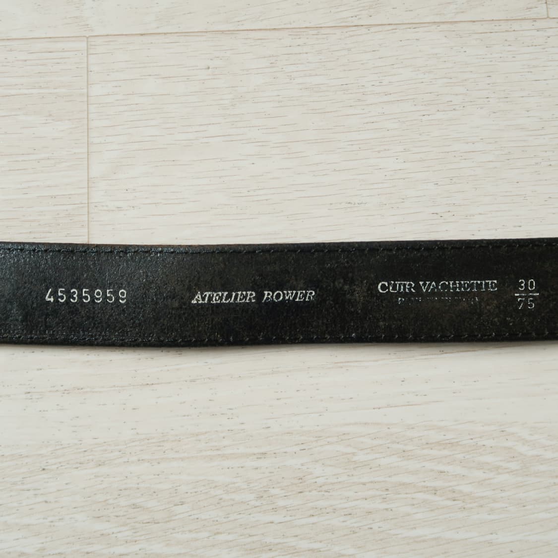 빈티지 프렌치 아틀리에 보워 레더 벨트 상품이미지2