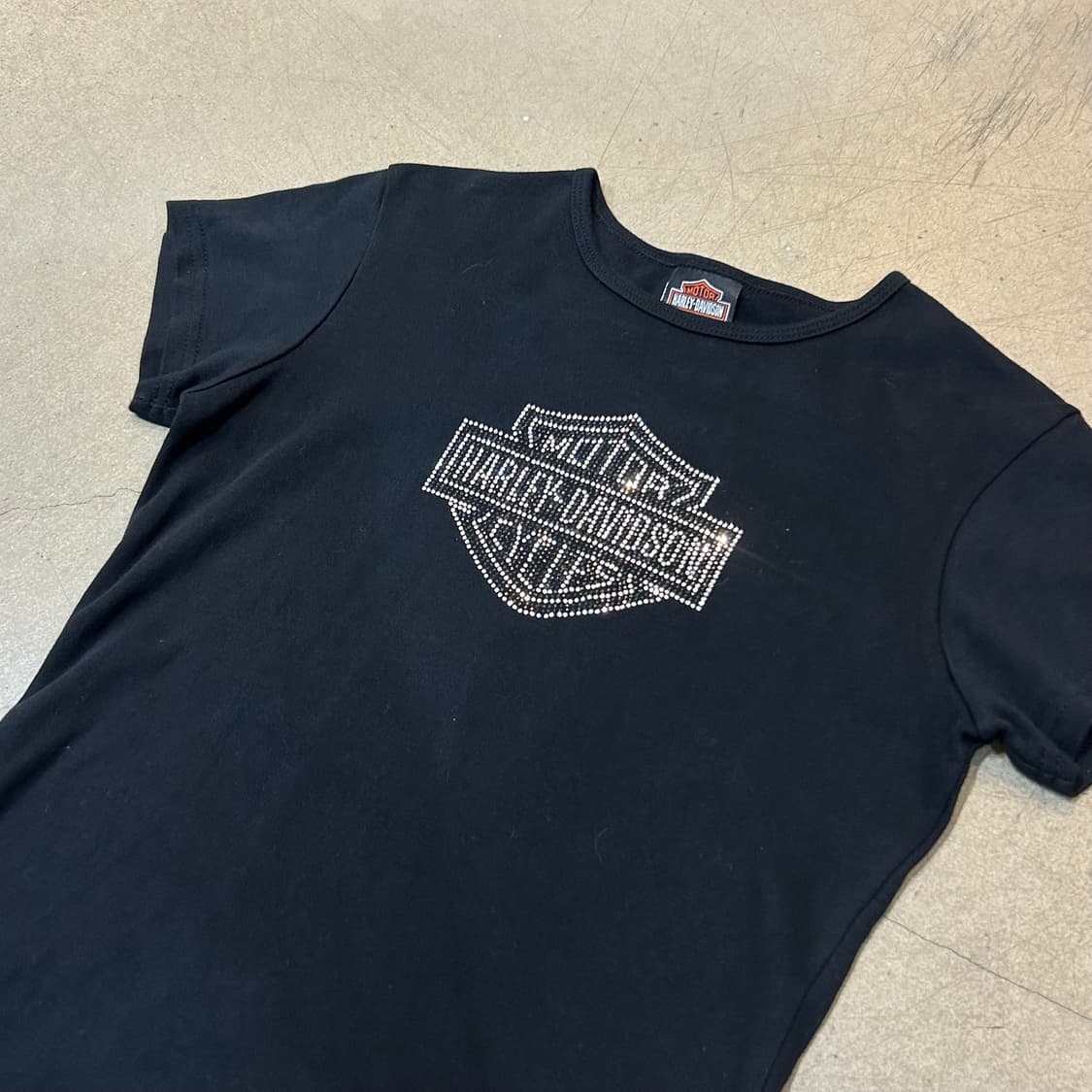 M 할리데이비슨 여성용 블랙 반팔티 상품이미지1