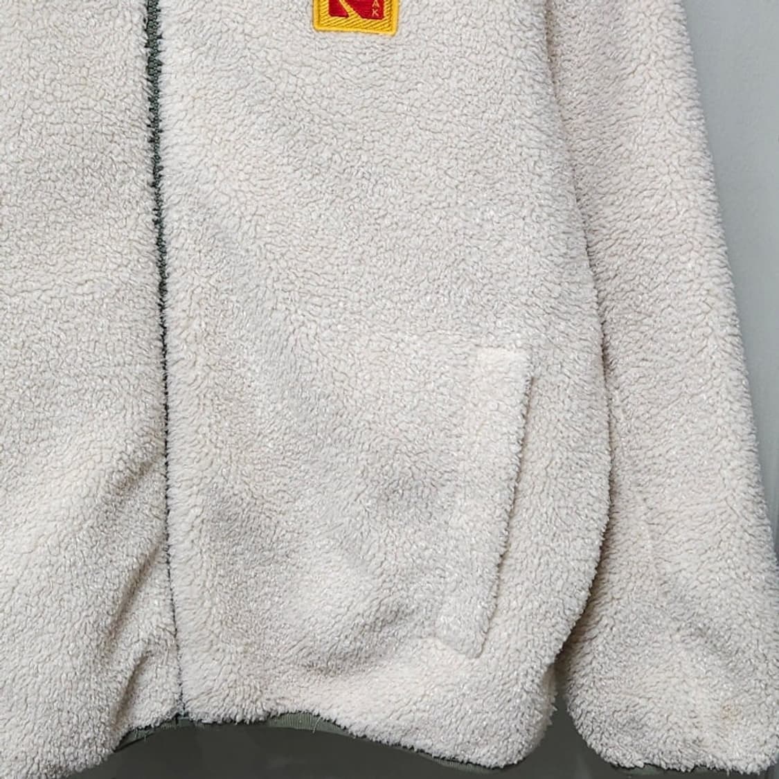 95 Kodak 코닥 플리스 후리스 자켓 아이보리 상품이미지3