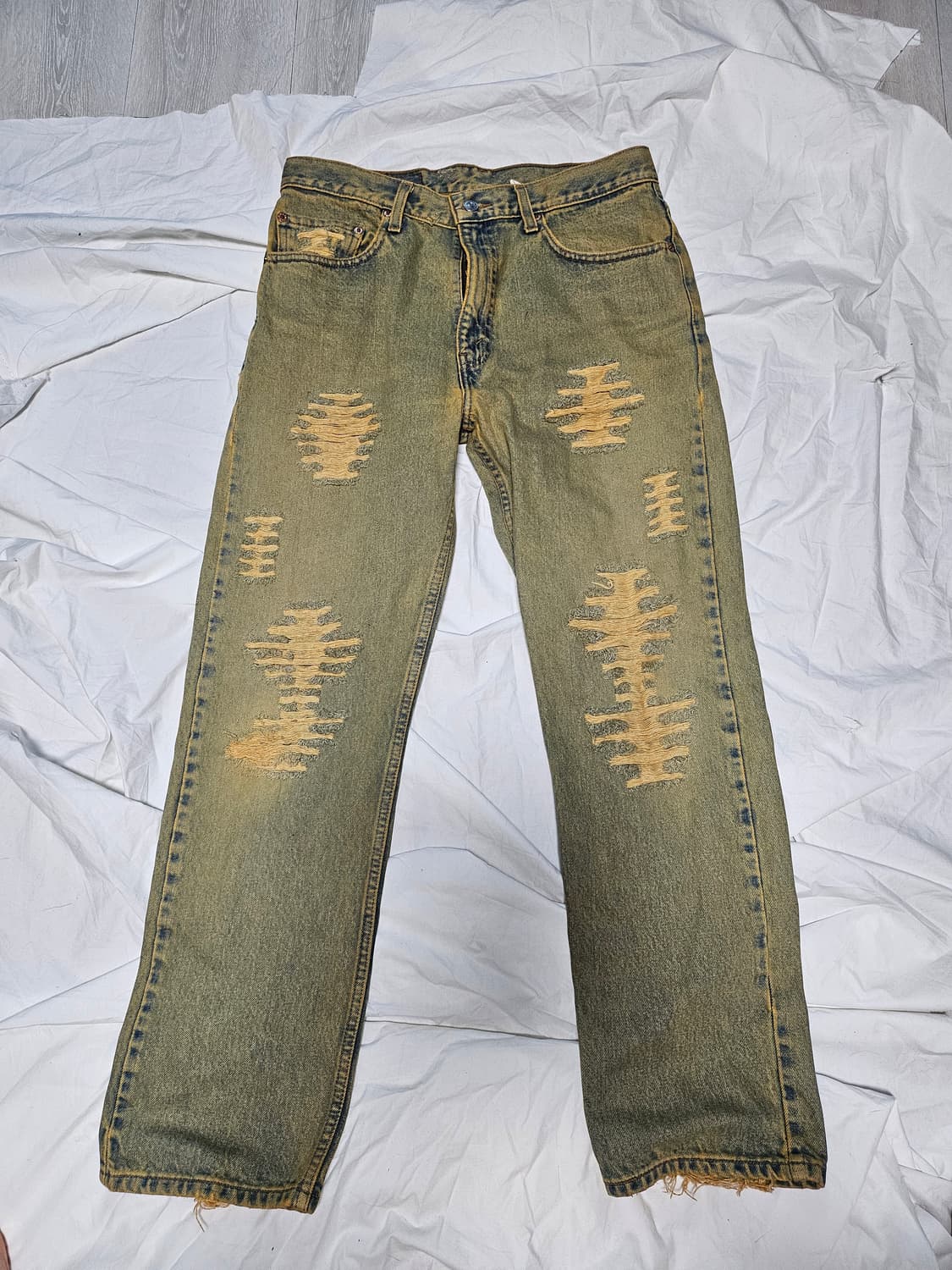 리바이스 80s 505 데미지 녹워싱 데님팬츠 30 상품이미지1