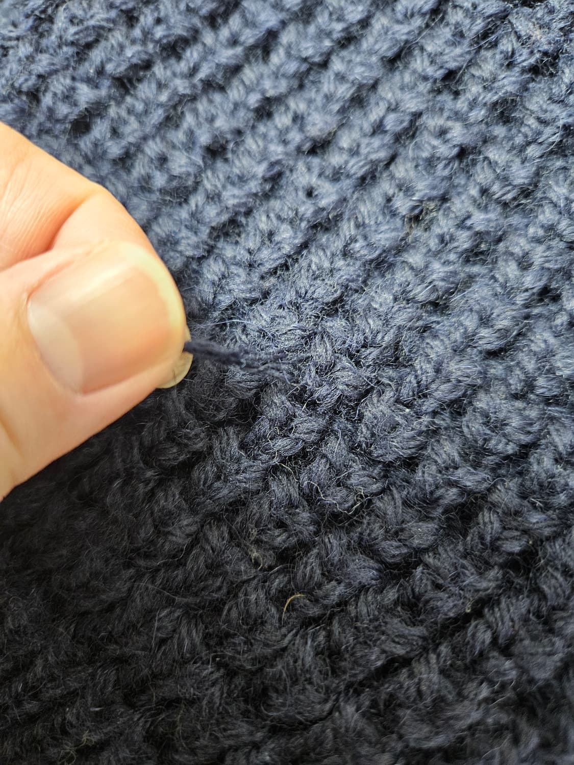 deck hand 팝콘 니트 네이비색상 상품이미지4