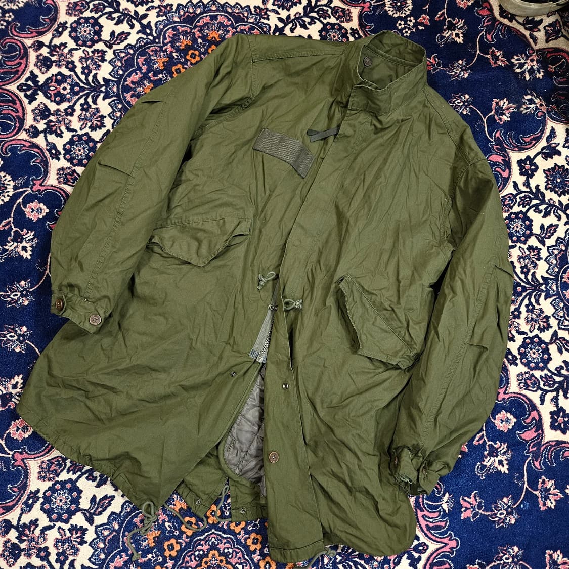 시그니쳐 M65 피시테일 누빔 패딩 내피 야상 M 상품이미지1