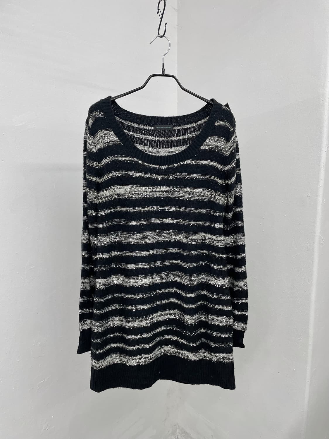 스트라이프 버튼 니트 원피스 상품이미지5