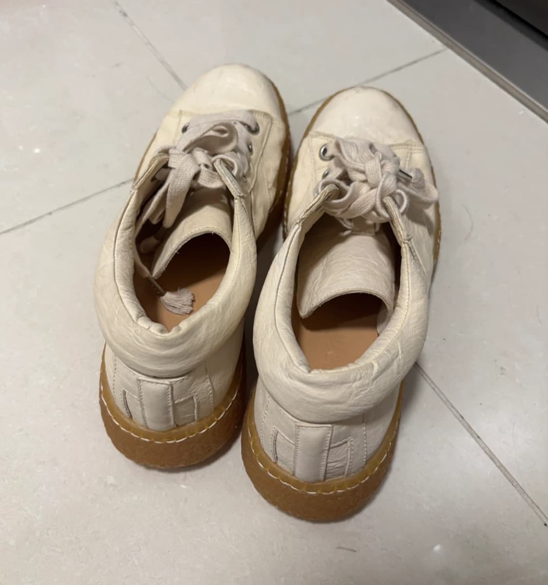 [골맷/수제화] 말가죽 화이트 레더 / 43 상품이미지2