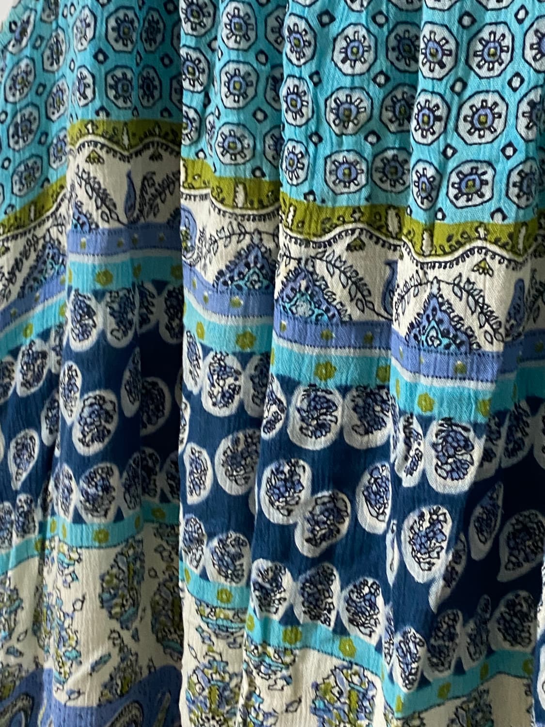 빈티지 보헤미안 히피 면  슬리브리스 나시 원피스 상품이미지4