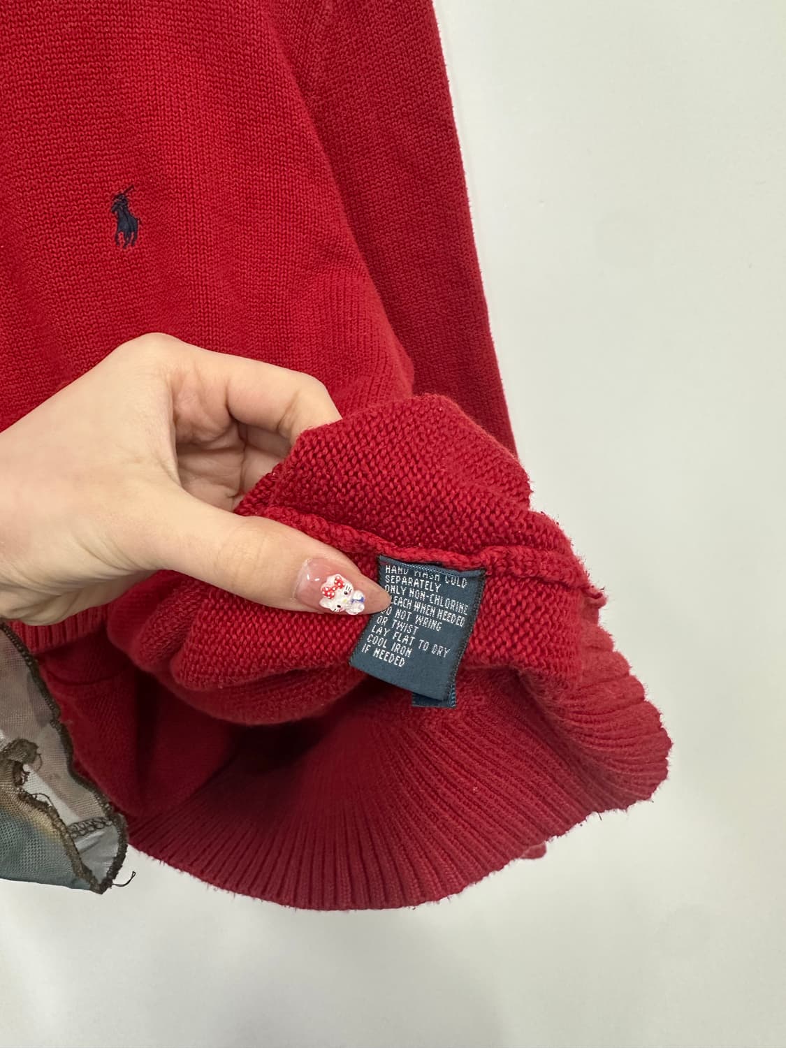 폴로 레드 반집업 니트  상품이미지5