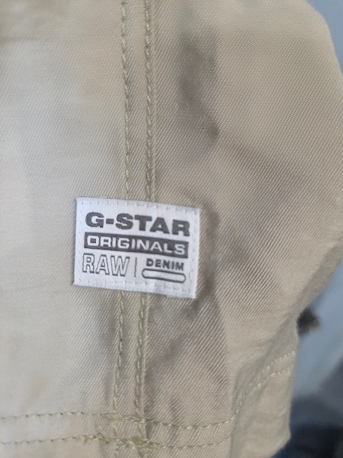 G-STAR RAW 베이지색 반팔 셔츠 원피스(S) 상품이미지4