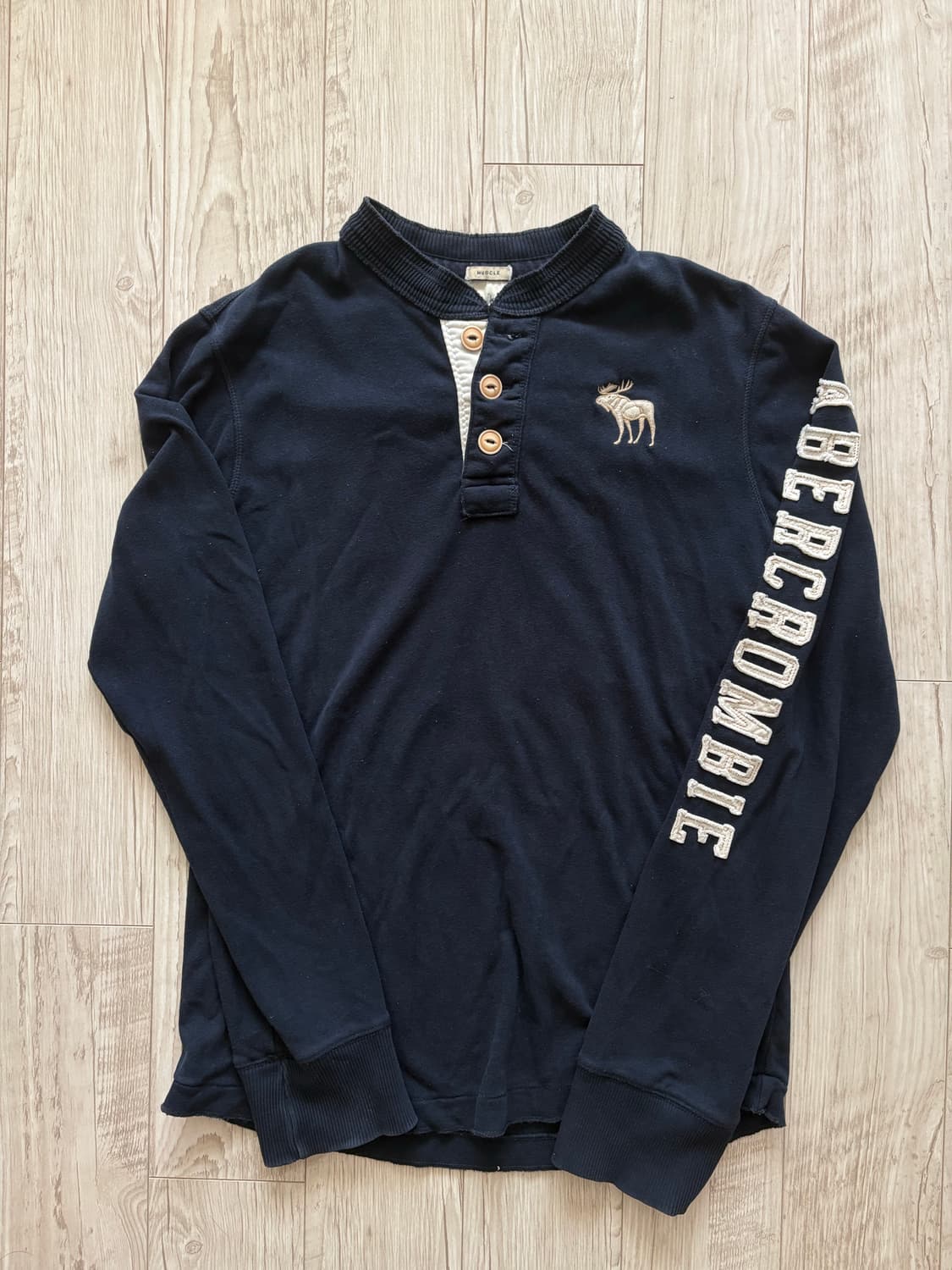 아베크롬비 헨리넥 네이비 L 상품이미지1