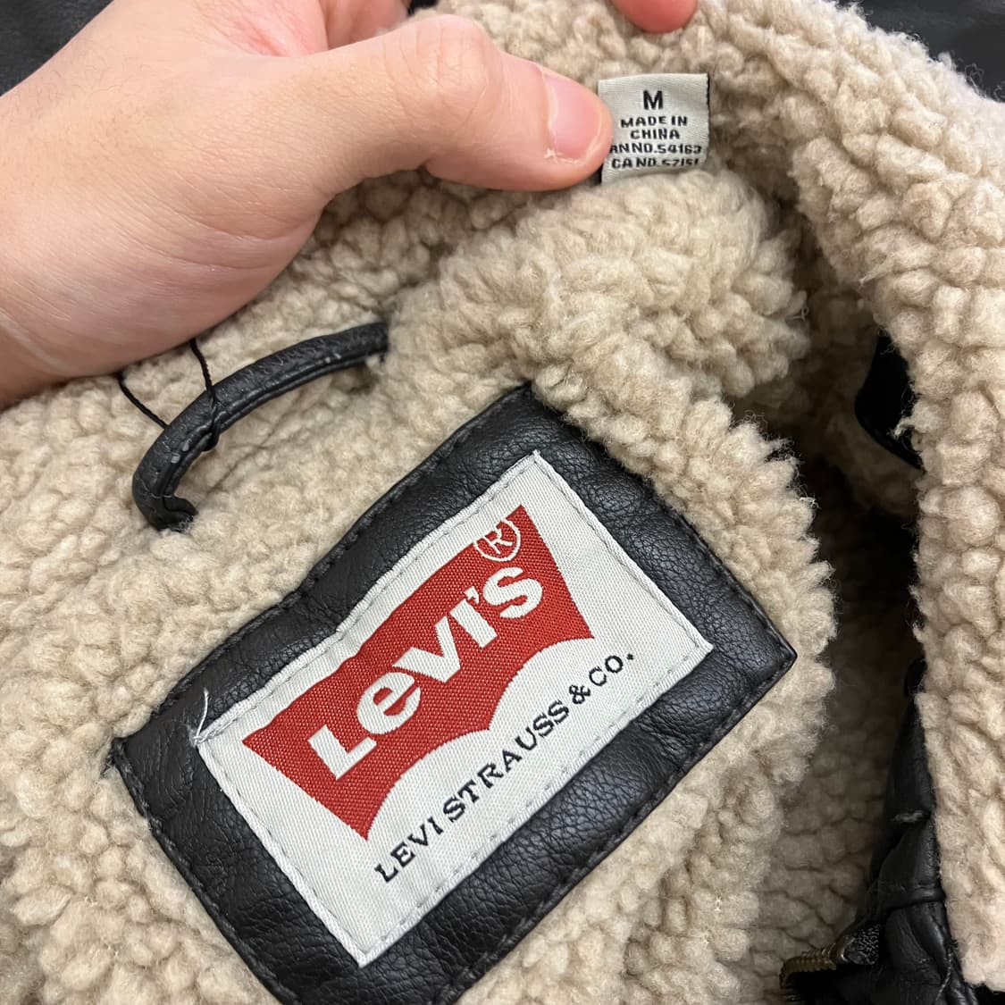 N74 리바이스 쉐르파 가죽 자켓 상품이미지3