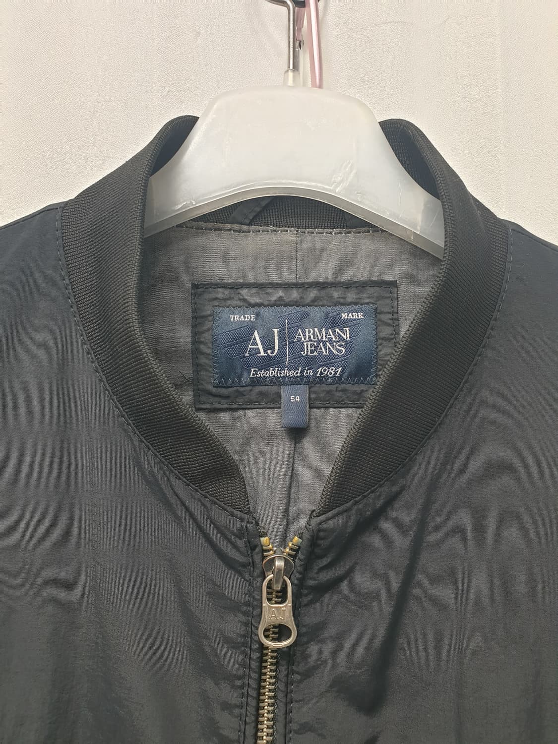 아르마니진 블랙 봄버 자켓 xl 54 상품이미지2