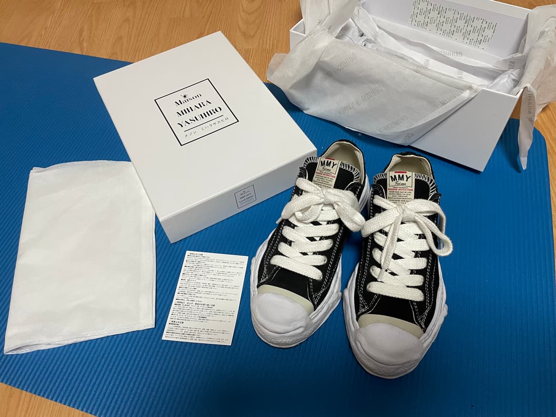 메종 미하라 야스히로 행크 로우스니커즈 블랙 상품이미지2