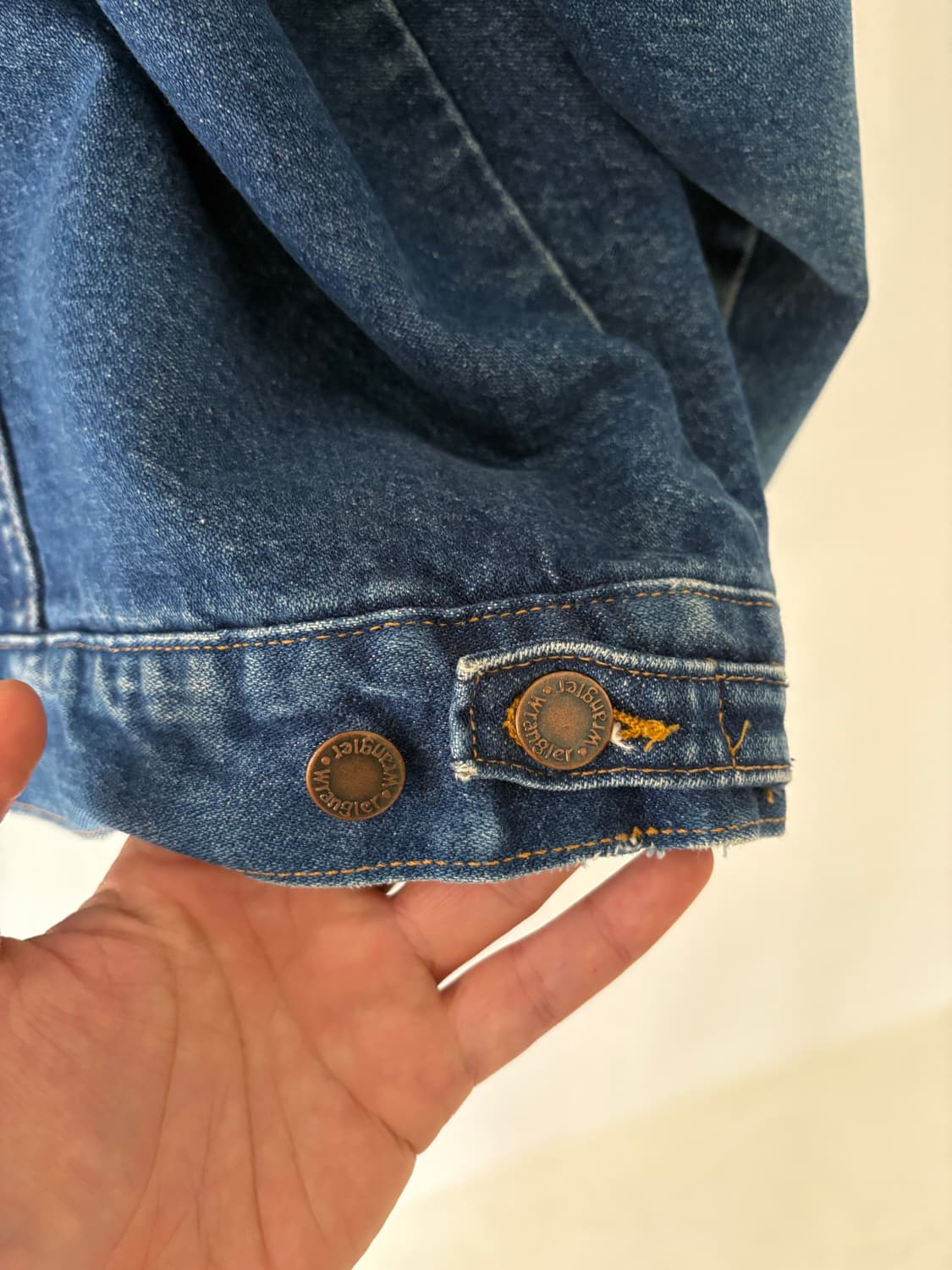 90's Wrangler wool blanket western denim 상품이미지7