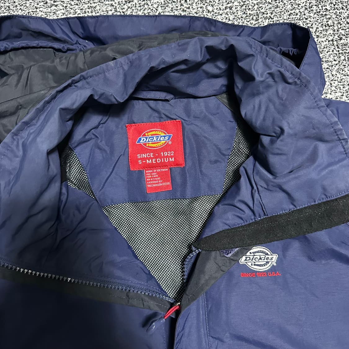 (M) 디키즈 네이비 바람막이 후드 자켓 상품이미지2