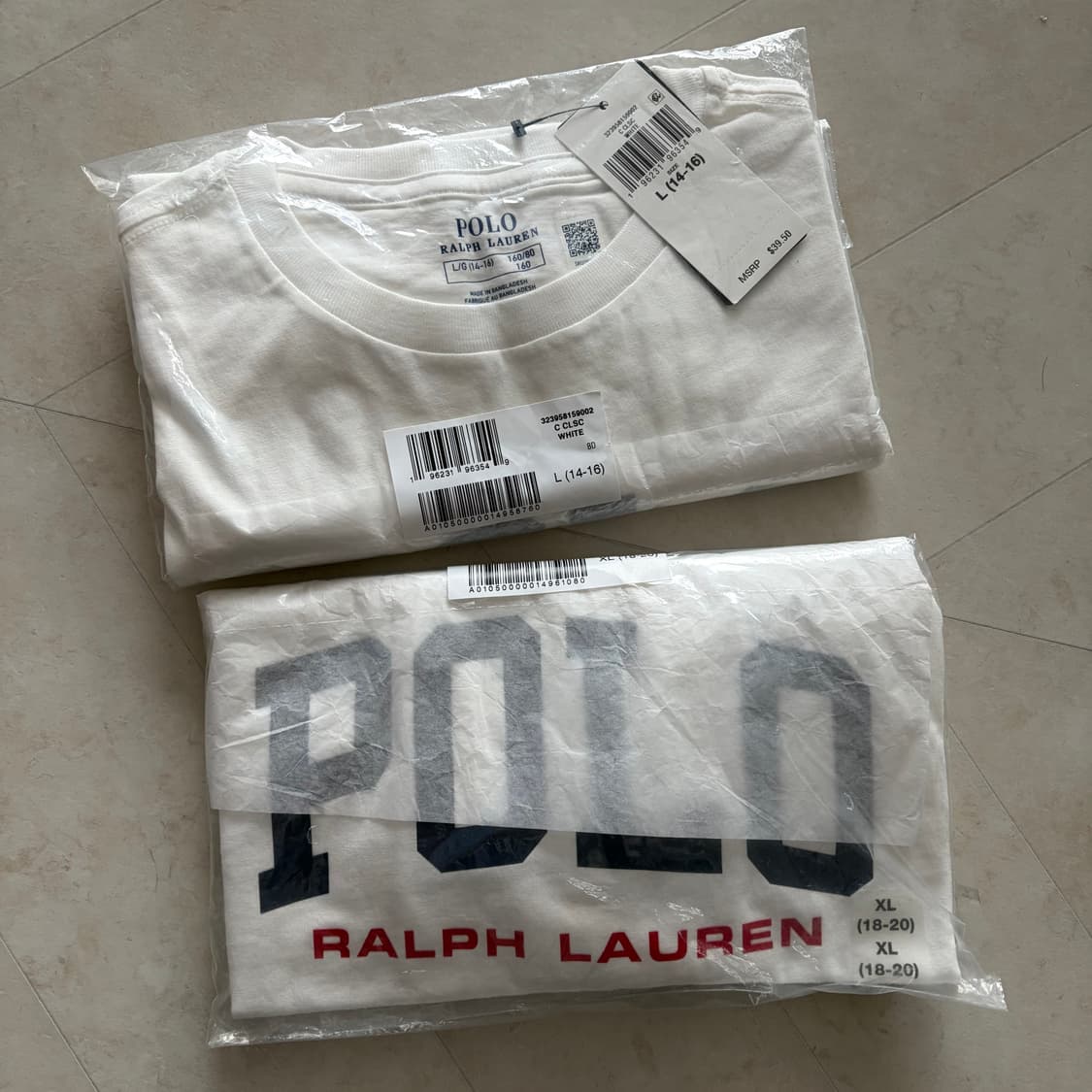 [새상품]폴로랄프로렌 로고 반팔티셔츠 화이트 키즈 상품이미지6