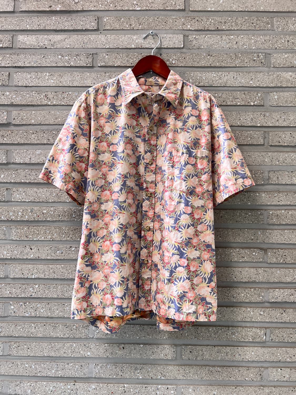 [M]Made in Hawaii 플라워 패턴 하와이안 셔츠 상품이미지2