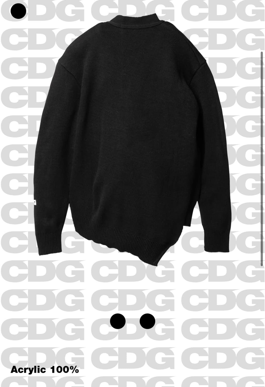 CDG 꼼데가르송 바이어스 가디건(S급) 상품이미지2