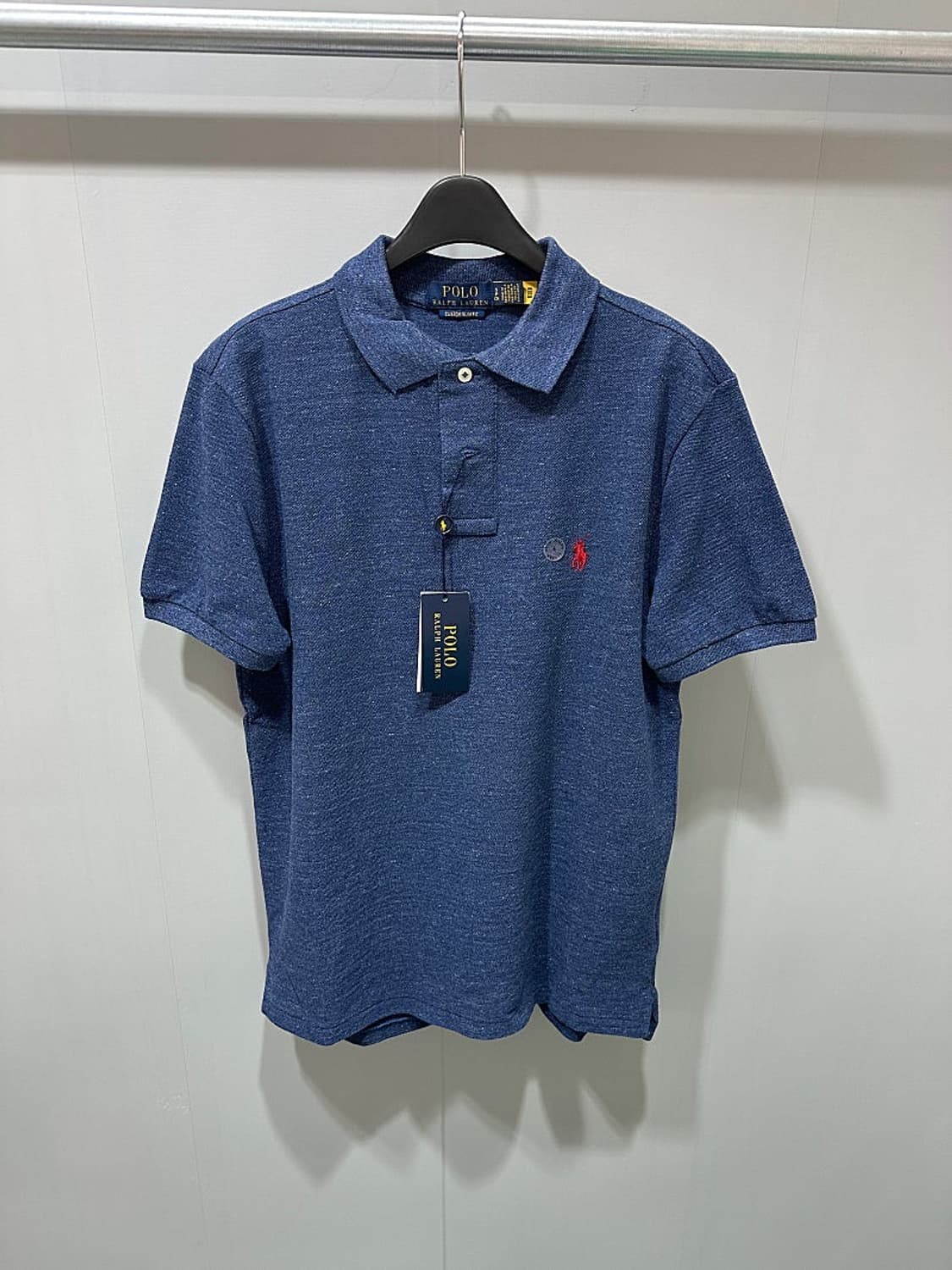(정품/새상품) 폴로 랄프로렌 남성 레드 로고 커스텀 슬림핏 폴로 셔츠 상품이미지1