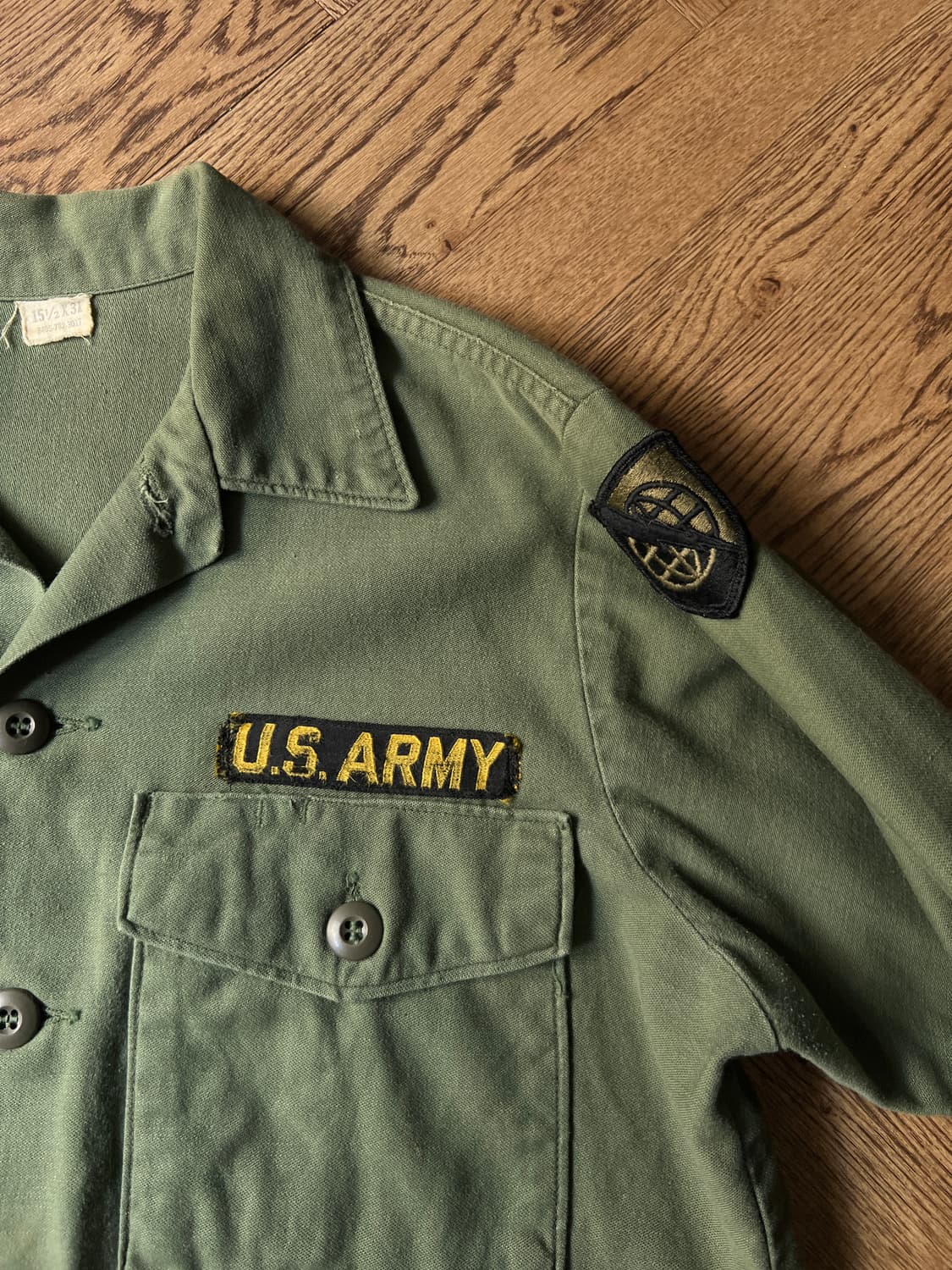 [M]70's 오리지널 U.S ARMY OG-107 셔츠 상품이미지3