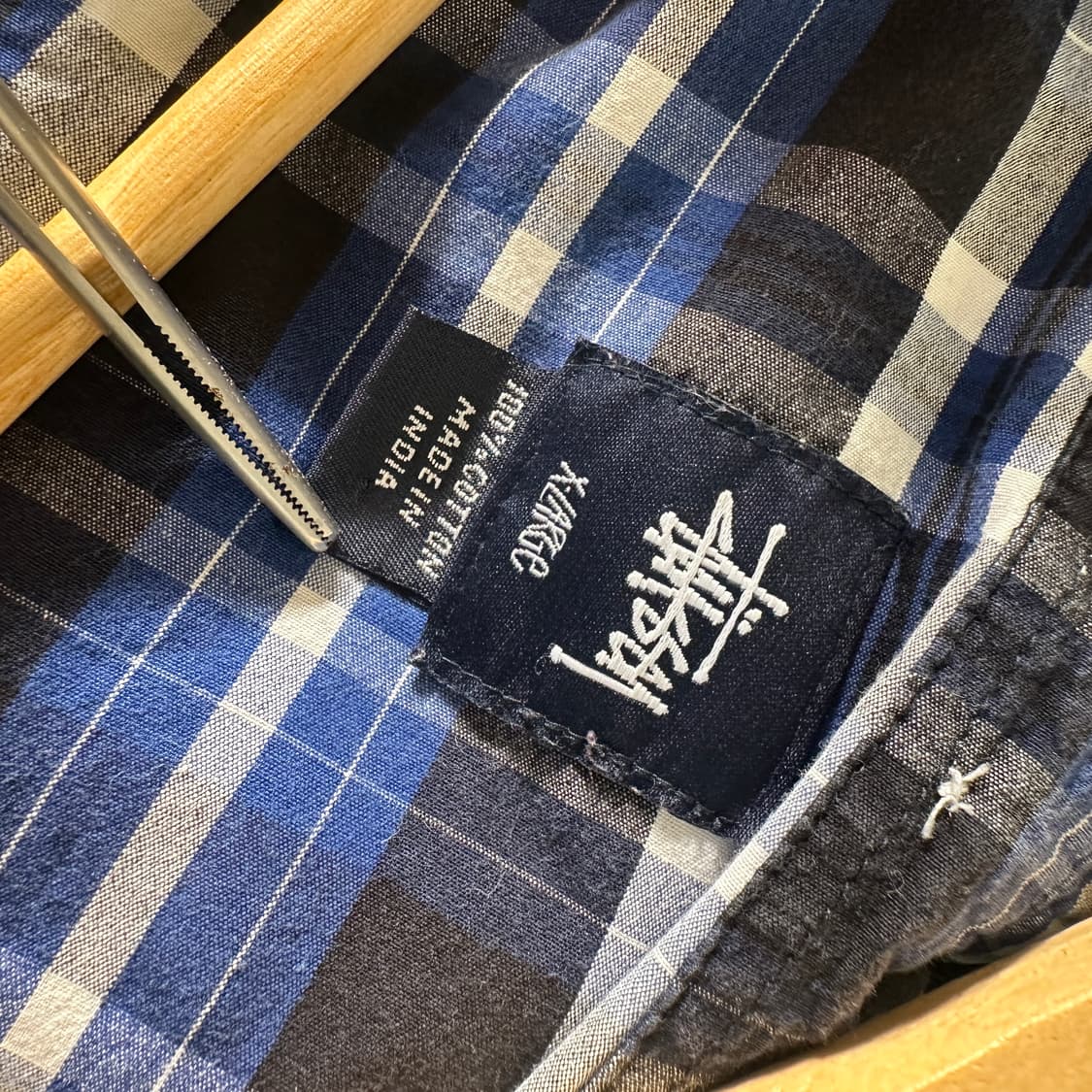 스투시 링크 반팔 체크 셔츠 상품이미지4