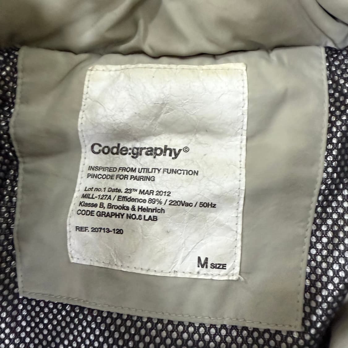 [M] (오염O) 코드그라피 유틸리티 덕다운 푸퍼 숏패딩 0106T1 상품이미지3