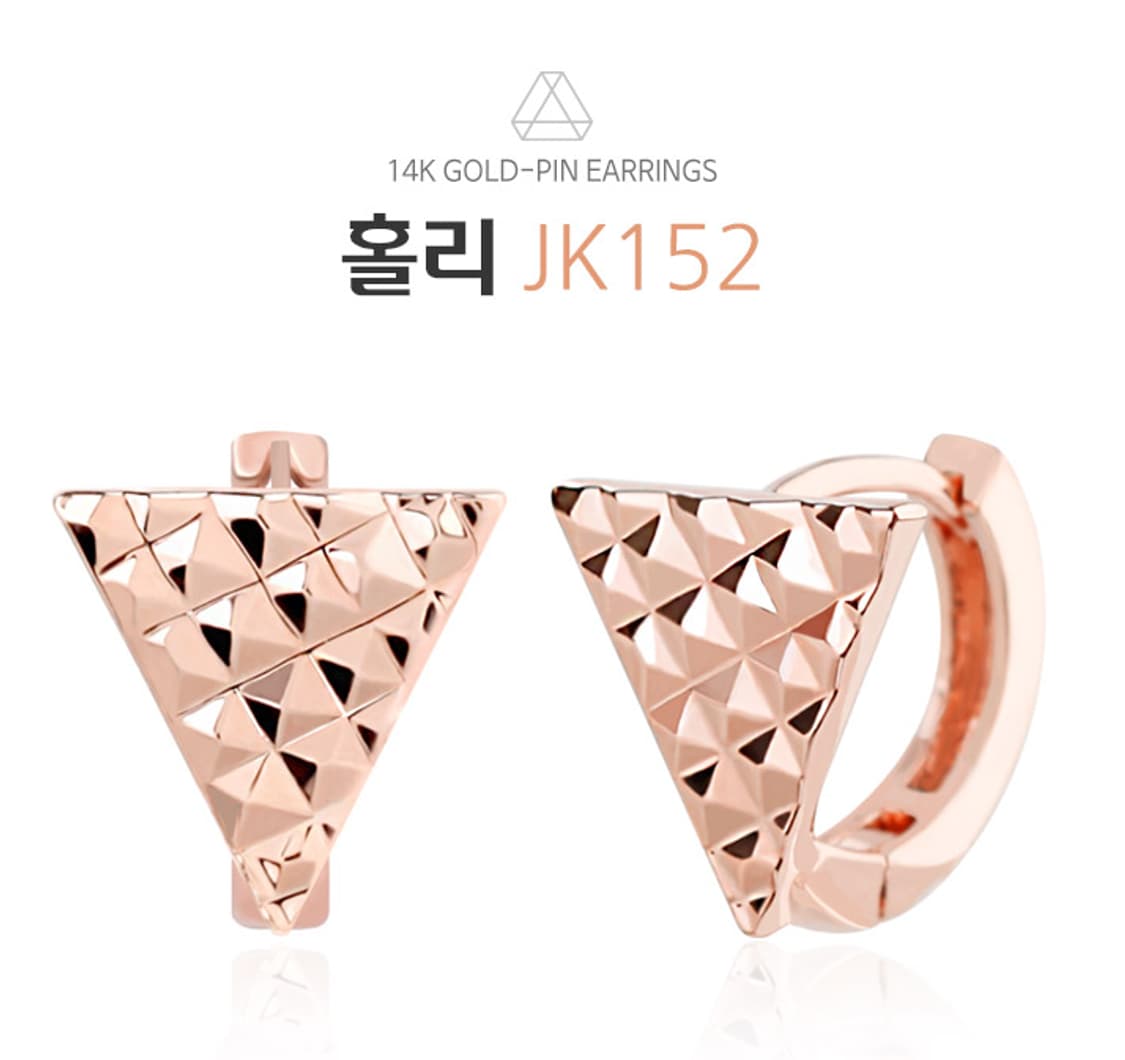 [라울스톤]데일리14K 로즈골드 큐빅  피어싱 판매 상품이미지3