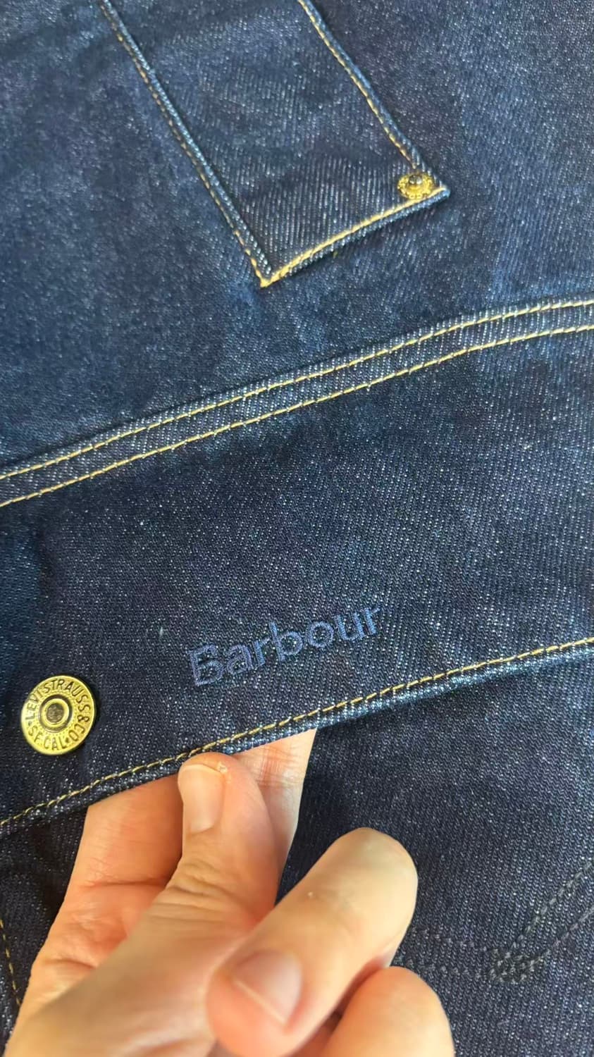 리바이스 x 바버 오버사이즈 비데일 데님 (S싸이즈)  상품이미지2