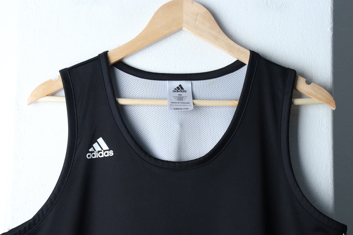 (L-XL) 아디다스 반팔 티셔츠 농구 민소매 기능성 블랙-H30607 상품이미지3
