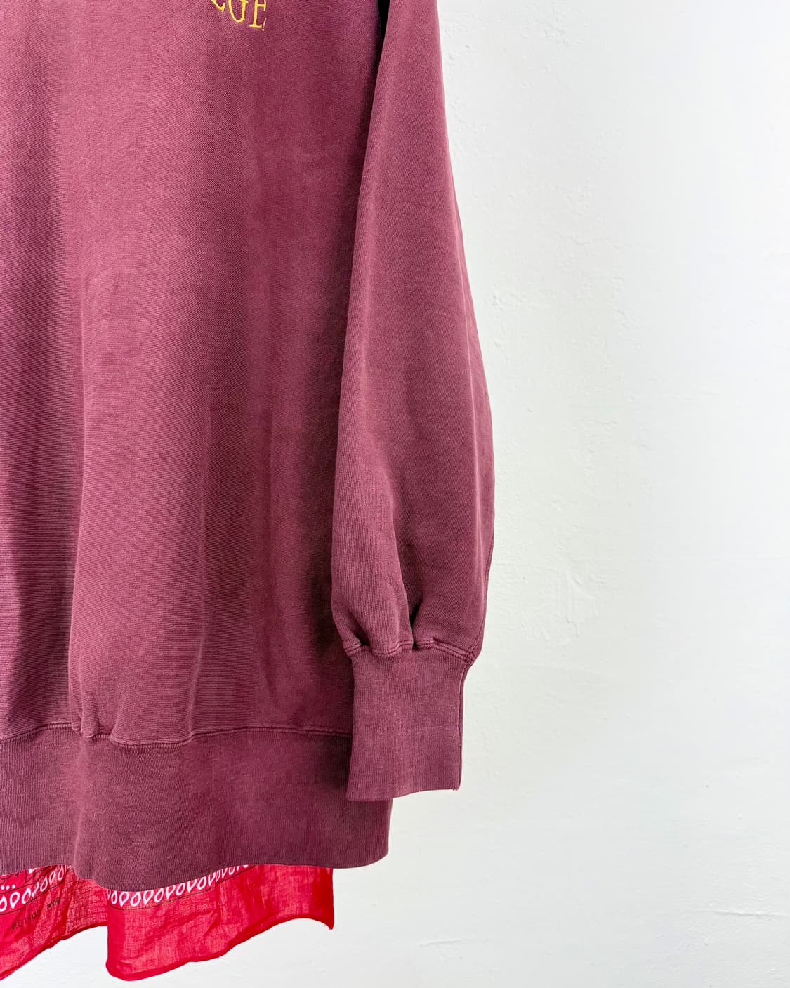 올드 파크 보스턴 버건디 리빌디드 패치 스웨트 셔츠 상품이미지5