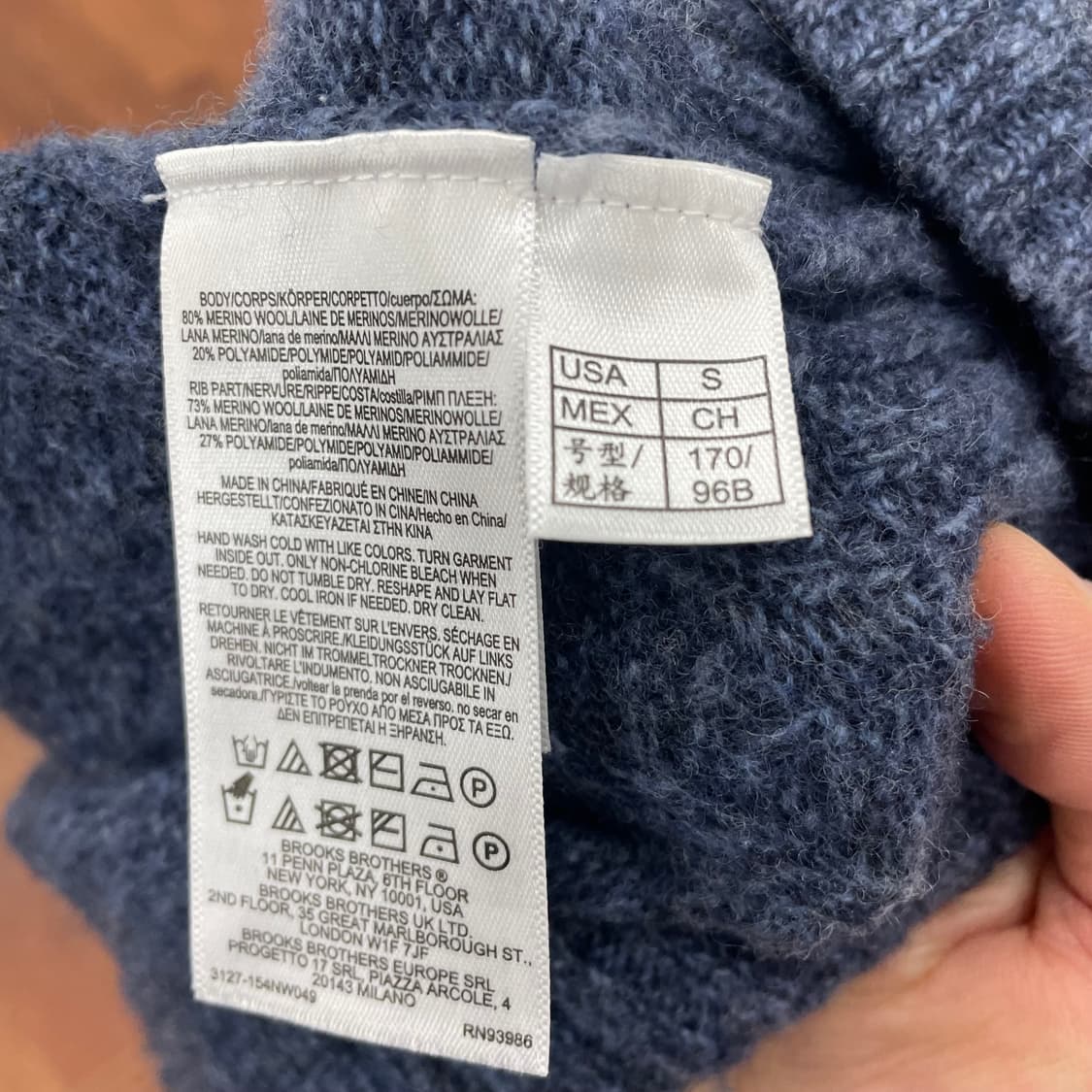 브룩스브라더스 반집업 케이블 니트 상품이미지4