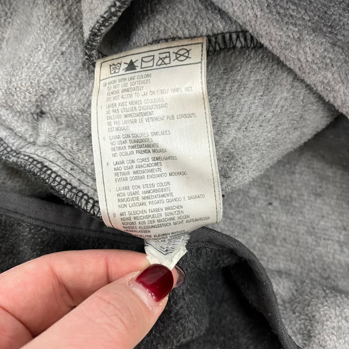 [L] 나이키 스우시 그레이 플리스 집업 자켓 0120M1 상품이미지4