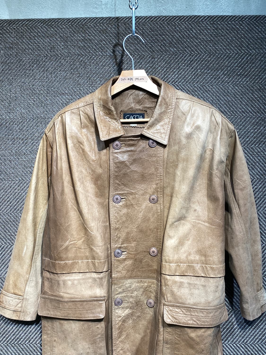 CACCIA 레더 카코트 상품이미지5