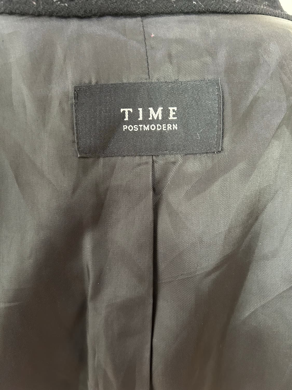 TIME 케시미어 블랙 코트 상품이미지5