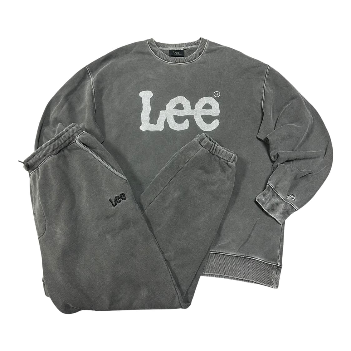 ✨ (세트) Lee 리 피그먼트 빅로고 트레이닝복 세트 상품이미지1