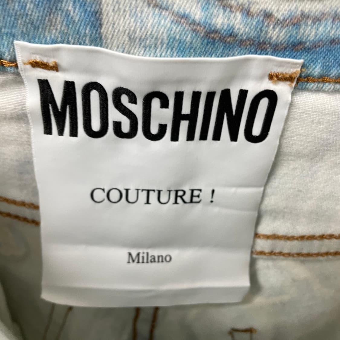 모스키노 데님 프린팅 팬츠 44(W) 상품이미지7