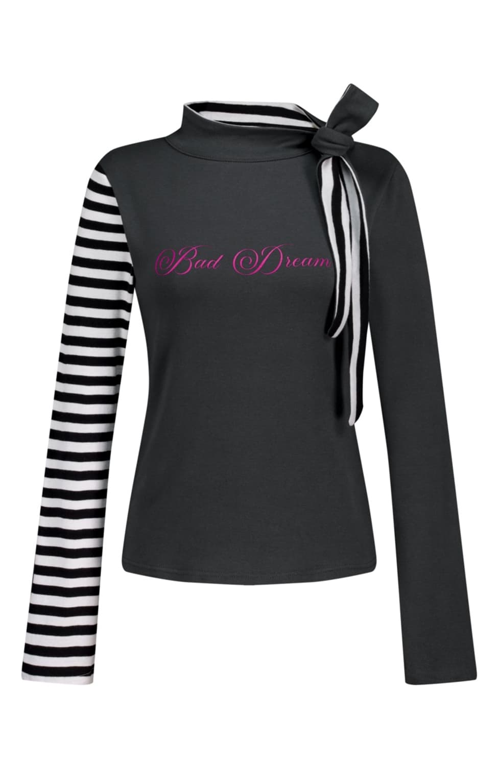 petit scarf stripe turtleneck (charcoal) 상품이미지1